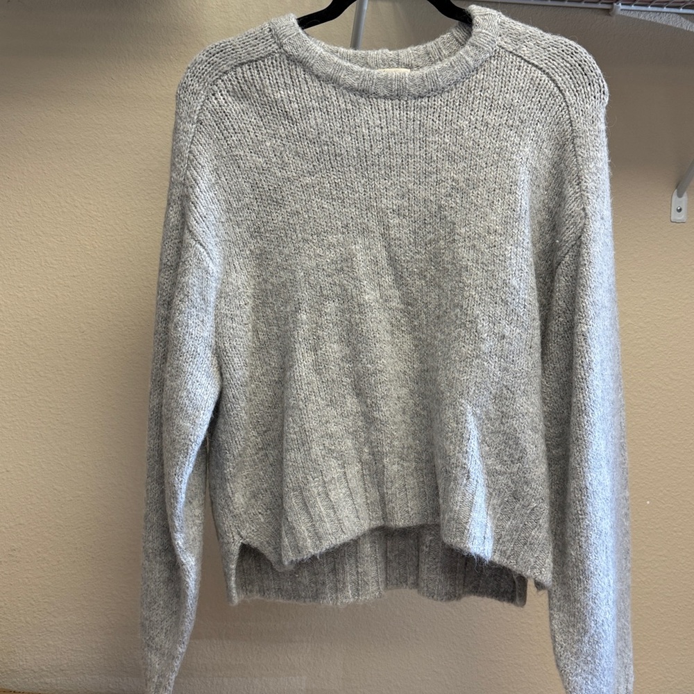 Anya Glazed Cable Crewneck Sweater